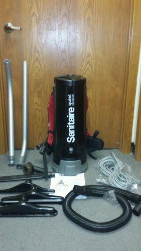 New sanitaire quiet clean sc535 commercial backpack vacuum (hepa). list $481.00 for sale