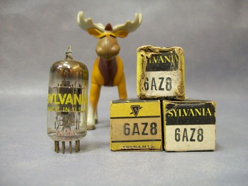 Sylvania 6AZ8 Vacuum Tubes  Lot of 3