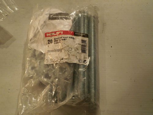 Pack fo 20: Hilti Anchor Bolts 5/8&#034; x 8 1/2&#034;  Part #385428