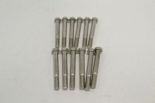 Lot 12 the assorted a4-70 a2 ss hex cap screw standard 7/16 - 16 x 4 b255915 for sale