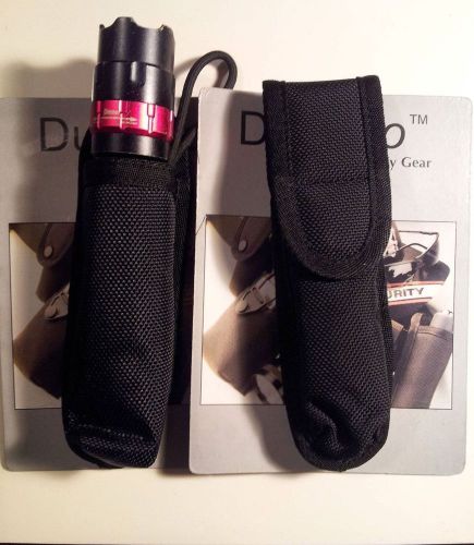 Set Of 2 HIGH QUALITY BLACK   Flashlight / Utility Pouch  -  NEW