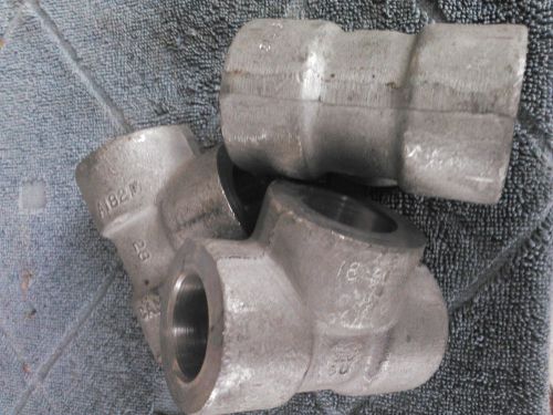 LOT OF (3) 3/4&#039;&#039;  6000# Socket Weld Ends Tee  304L