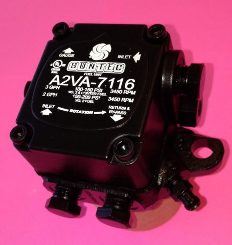 NEW A2VA-7116 SUNTEC OIL PUMP MODEL  A2VA-7016 One-Stage Fuel Unit Rotation RH