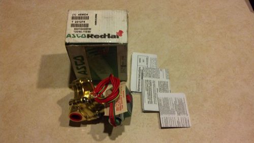 Asco red-hat ii solenoid valve 8221g003hw 1/2&#034; 120v 2w nc for sale