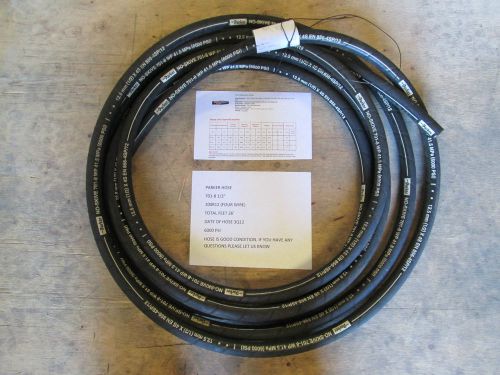 PARKER 701-8 1/2&#034; 100R12 FOUR WIRE HYDRAULIC HOSE  26 FEET