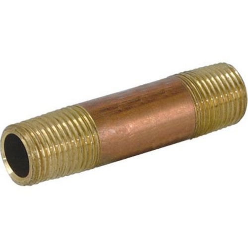 Ez-Flo 78703 Red Brass Nipple - 1/2&#034; MIP