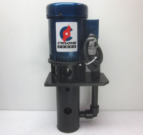 Cyclone vertical immersion suction pump w/ emerson bm55a 1-hp duty pump motor for sale