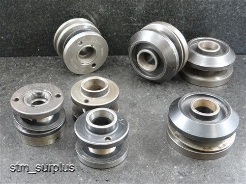 LOT OF 7 STANDARD TAPER GRINDING WHEEL HUBS FOR 1-1/4&#034; BORE