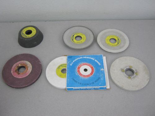 6 Partially Used Norton Cincinnati Grind Grinding Wheel