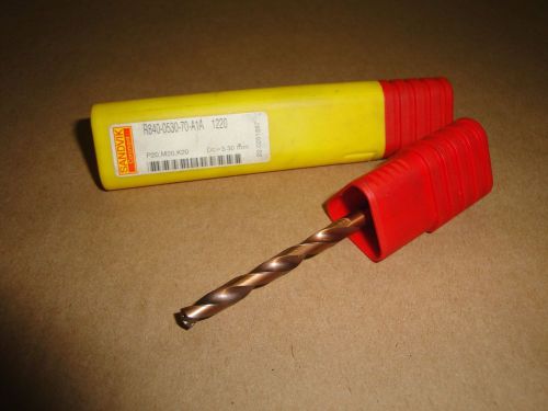 SANDVIK COROMANT - R840-0530-70-A1A 1220 - 5.30MM SOLID CARDIDE DRILL