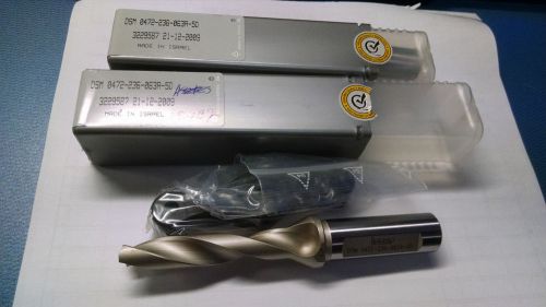 ISCAR DSM 0472-236-063A 5D DRILL BODY LOT OF 2 EDP 3201039