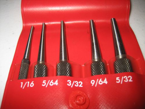 STARRETT CENTER PUNCH SET OF 5