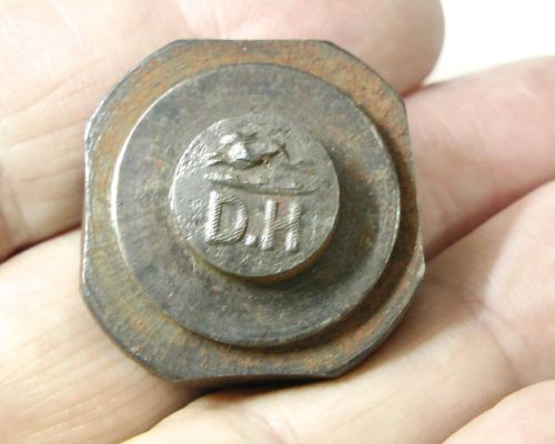 RARE VICTORIAN DUNSTON HALL HARRIERS HUNT BUTTON DIE MOLD BRITISH ENGLISH UK