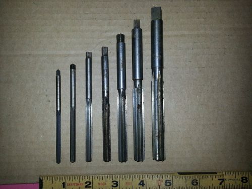 MACHINIST&#039;S LOT/SET  HSS HAND REAMER S 3/16-1/2&#034;