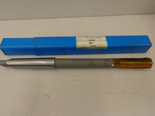 NEW HANNIBAL 5/8&#034; CARBIDE TIPPED TAPER SHANK CHUCKING REAMER 2MT SHANK STK 1425