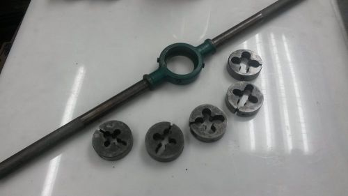 Die handle 2.500 diameter x 28.500 in length. + 5 adjustable dies for sale