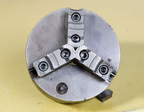 Skinner 6&#034; 3-jaw Chuck; Hardinge Spindle thread (CTAM# 6964)