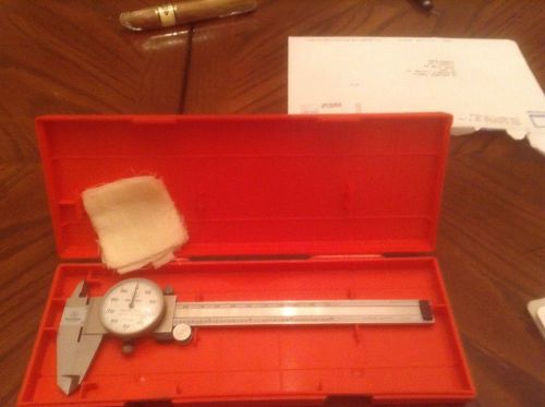 Mitutoyo .001 Dial Caliper 505-258 with Black Case 12&#034;