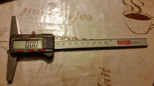 SPI 6&#034; STAINLESS DIGITAL DEPTH GAUGE WITH HOOK!! Model 13-620-0