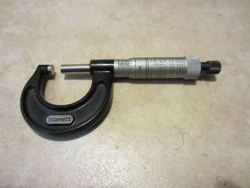 Starrett, No. 436-1 Micrometer, 0-1 INCHE, PRECISION  MICROMETER.