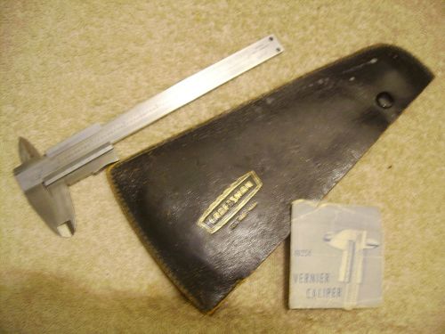 Craftsman 40254 Vernier Caliper Machinist Precision Tool Made n  Germany Sheath