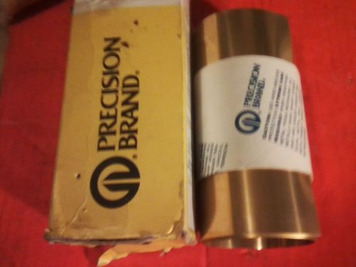 Brass Shim Stock .012&#034;x6&#034;x60&#039;&#039; Precision Brand 17660 [new]