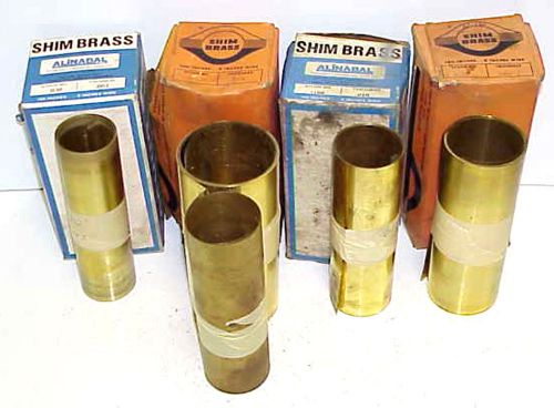 4 VTG Boxes 6&#034; Wide Shim Brass Stock .003 .005 .010 .020