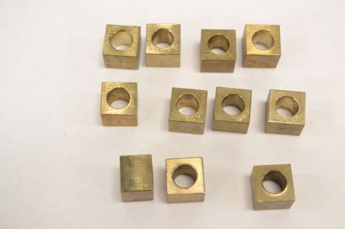 LOT 11 NEW NPS 460A935417P1 BUSHING BLOCK BRASS 8MM HOLE B286243