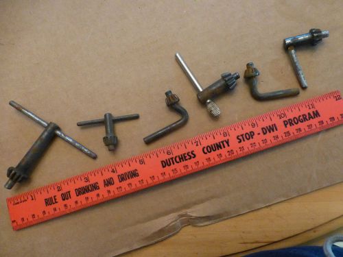 6 Miscellaneous Drill tool lot Chucks chuck bits metal gear