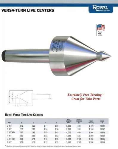 Royal mt#5 versa turn live center usa made for sale