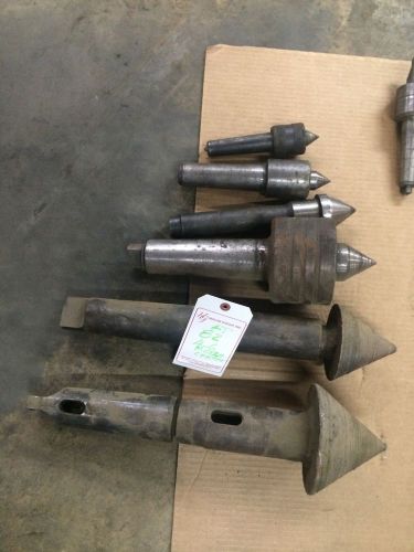 LOT OF FIX, LIVE ENGINE LATHE CENTERS MORSE TAPER LIVE LATHE CENTER