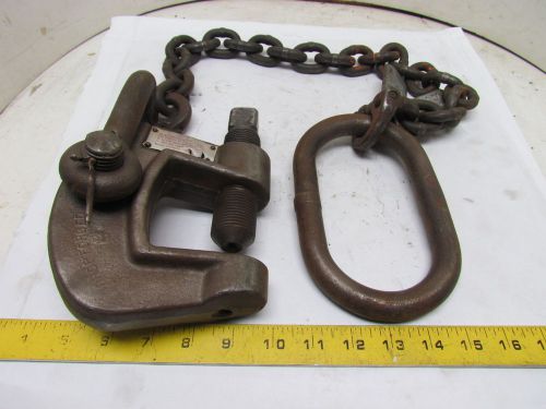 Merrill Bros 3 Ton 6000lb Plate Lifting Clamp 0-2&#034;Grip Capacity 3&#039;5&#034;Reach