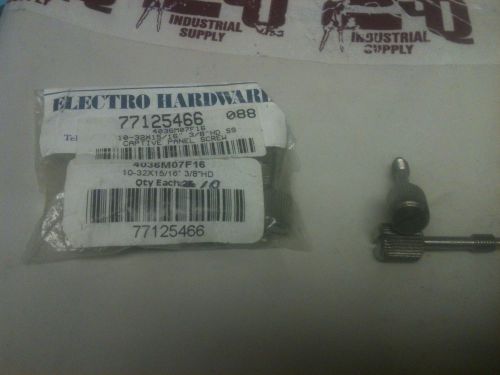 10-32 x 15/16, 3/8” Head SS Captive Panel Screws (Qty 10)