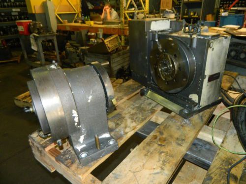 Tsudakoma 10&#034; NC Rotary Table w/ Tailstock, # RB-250L, Mfg&#039;d: 2002, Used