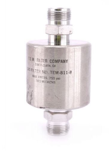 T.e.m. tem-811-8 750psi .003 microns gas filter for high purity delivery systems for sale