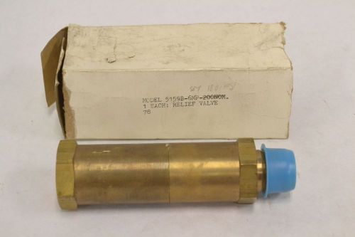 CIRCLE SEAL 5159B-6MP K-200 BRASS 163-230PSI 3/4IN NPT RELIEF VALVE B312291