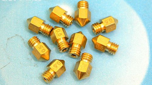 3pcs 0.3+0.4+ 0.5mm Extruder Nozzle For  MK7  MK8 Makerbot Reprap 3D Printer