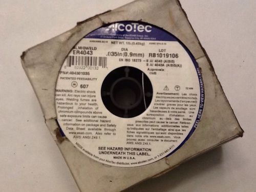 AlcoTec Alco Tec .035 1 lb spool welding wire alloy ER4043 FREE SHIPPING