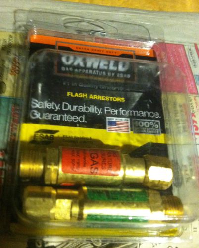 Esab/oxweld flash arrestors oxygen acetylene &#034;b&#034; size fitting usa made for sale