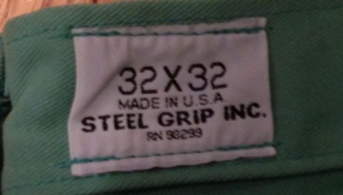 WESTEX STEEL GRIP FLAME RESISTANT PANTS GREEN 32X32