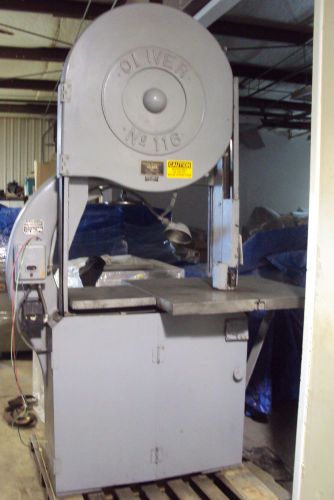 Oliver 36&#034; Band Saw, 1955, 116D,  5 HP, 220/440V, Howell electric motor