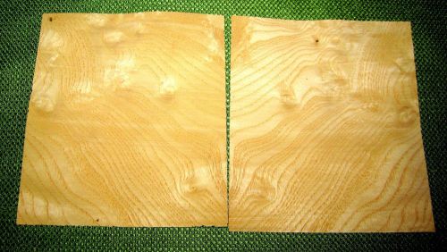 2 bookmatched leafs ash burl @ 4.5 x 4 craft wood veneer (v1179) for sale