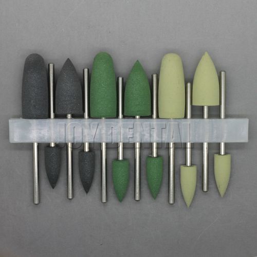 60pcs Dental Lab SILICONE Rubber Polishers Polishing Burs 2.35mm 12pcs/set