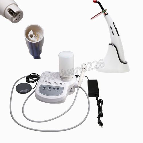 Dental ULTRASONIC PIEZO SCALER Fit DTE SATALEC Handpiece + LED Curing Light