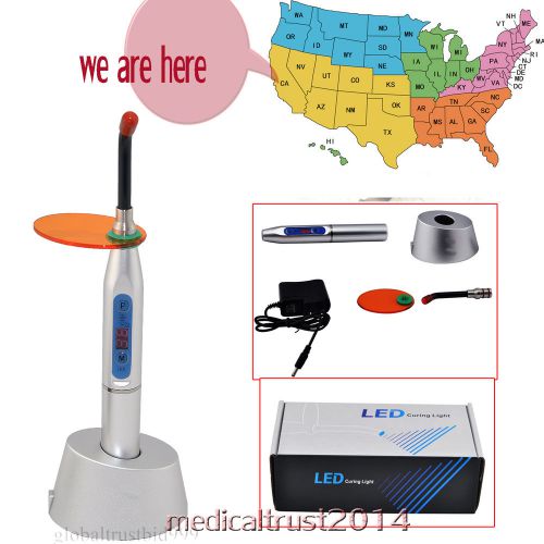 USA 5W Wireless Cordless new type Dental LED Curing Light Lamp 1500mw w 12mm tip