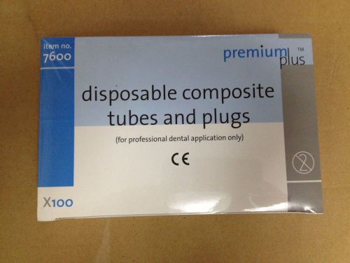 Dental syringe disposable tubes plug for composite syringe gun 100pcs/pack for sale