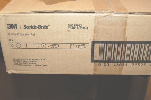 NEW 10pc Scotch-Brite Surface Preparation 13&#034; Pads SPP13