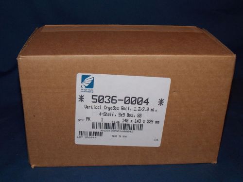 NALGE NUNC 5036-0004 VERTICAL CRYOBOX RACK 4 SHELF 9X9 BOX SS 140X143X225MM NIB