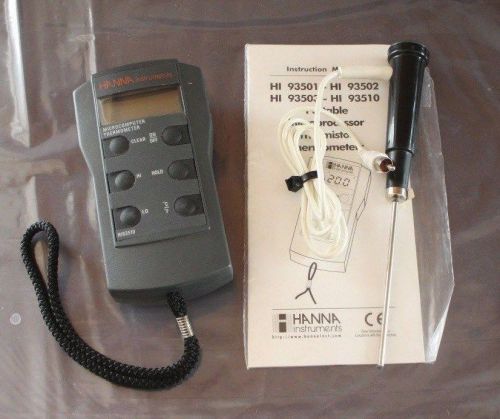 Hanna Instruments HI 93510 Waterproof Thermistor Thermometer (B12-415-1)