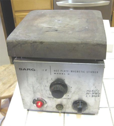 Vintage sargent hot plate and  magnetic stirrer model  s-40990 ** for sale